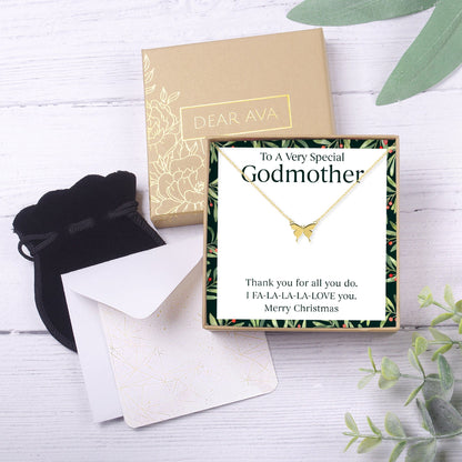 Christmas Gift for Godmother Necklace, Multiple Styles