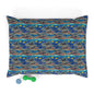 Sunlit Reef Mosaic with Golden Fish Shoals - Pet Bed Pet Zen