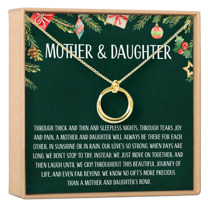 Mother & Daughter Christmas Necklace, Multiple Styles