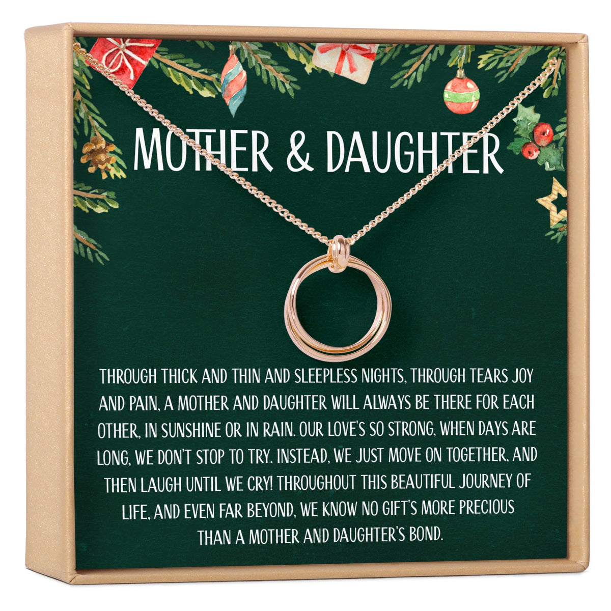 Mother & Daughter Christmas Necklace, Multiple Styles