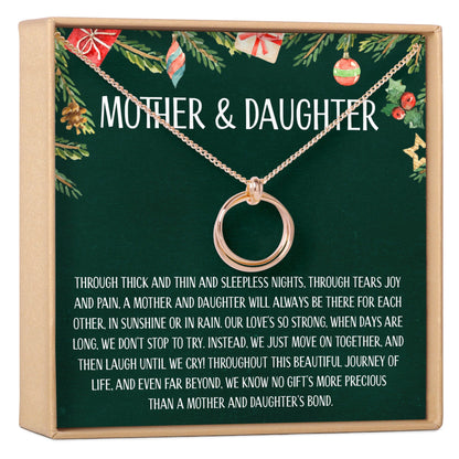Mother & Daughter Christmas Necklace, Multiple Styles