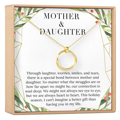 Mother & Daughter Christmas Necklace, Multiple Styles