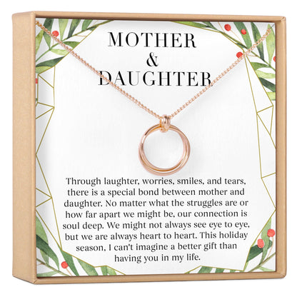 Mother & Daughter Christmas Necklace, Multiple Styles