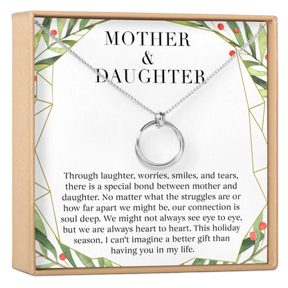 Mother & Daughter Christmas Necklace, Multiple Styles