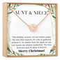 Aunt-Niece Christmas Necklace, Multiple Styles