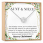 Aunt-Niece Christmas Necklace, Multiple Styles