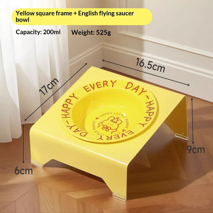 Ceramic Cat Food Cat Magnetic High-legged Cat Bowl Stand Cat Food Bowl Cervical Spine Protection Dog Bowl