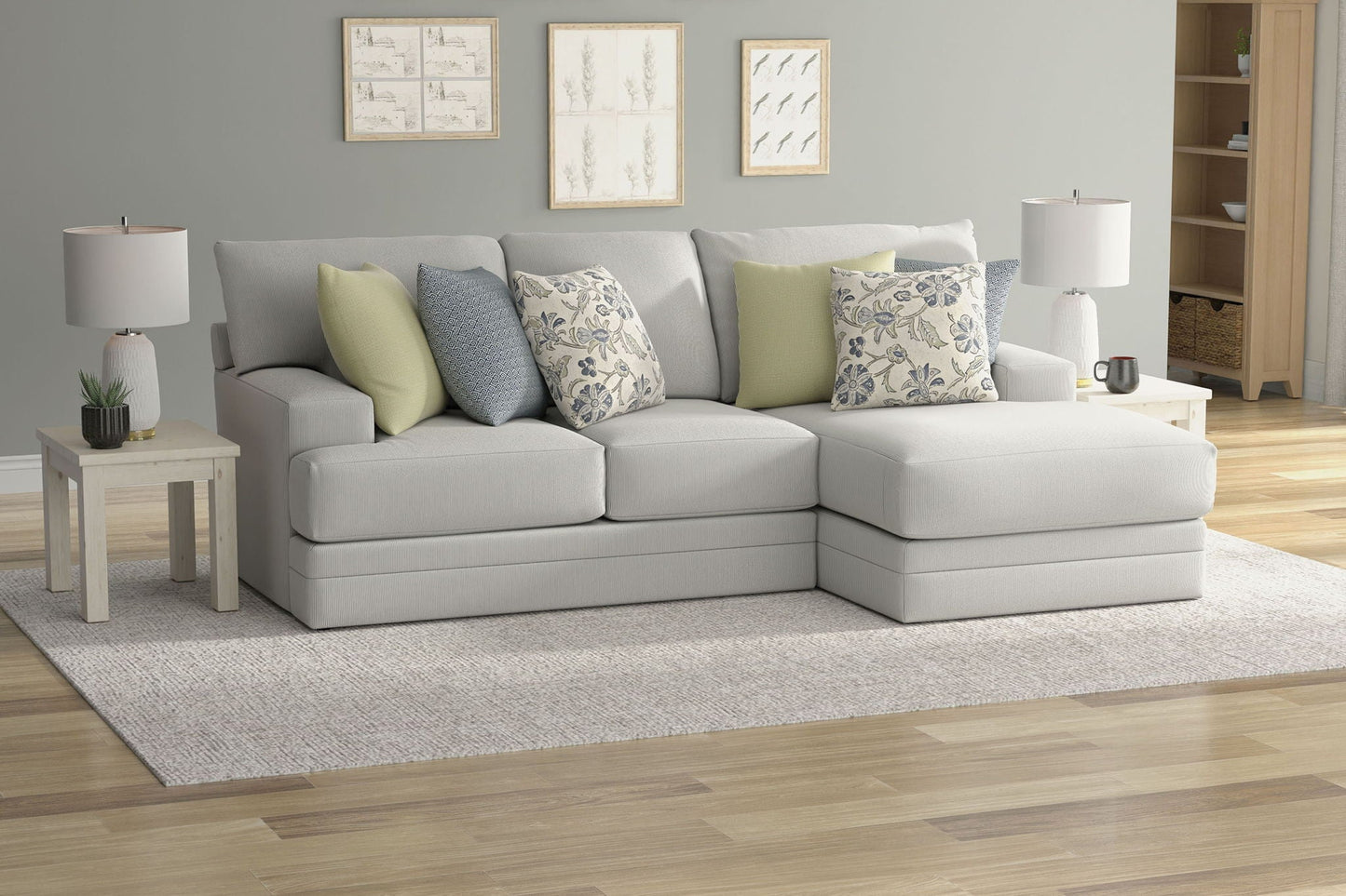 Stockbridge - Sectional With Comfort Coil Seating And 9 Accent Pillows Included