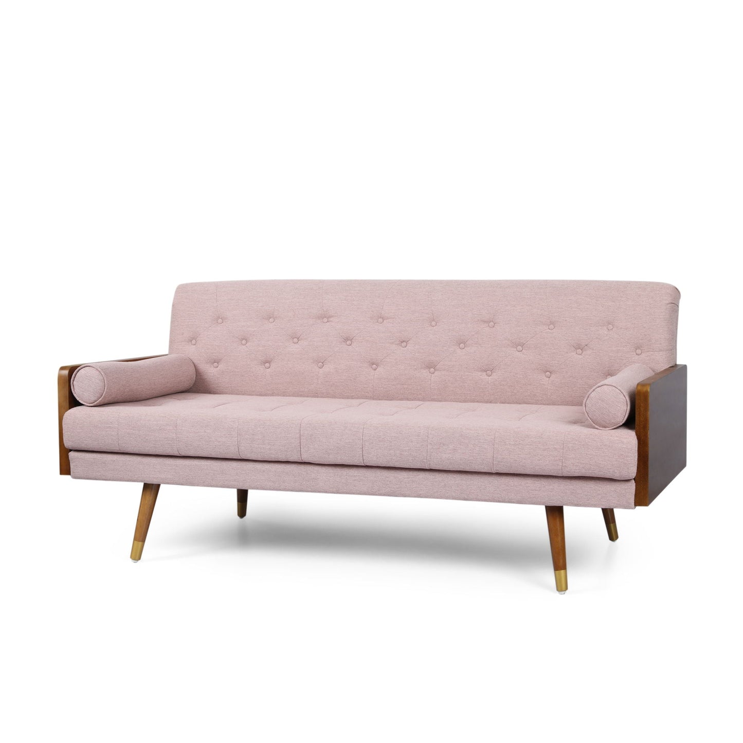 Aidan Mid Century Modern Tufted Fabric Sofa