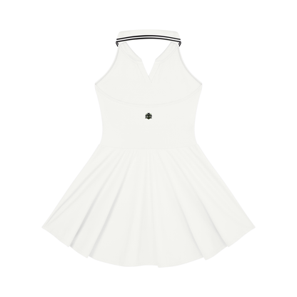 Loki & Ivy Collared Halter Tennis Dress