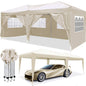 10'x20' EZ Pop Up Canopy Outdoor Portable Party Folding Tent with 6 Removable Sidewalls