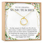 Christmas Gift for Music Teacher Necklace, Multiple Styles