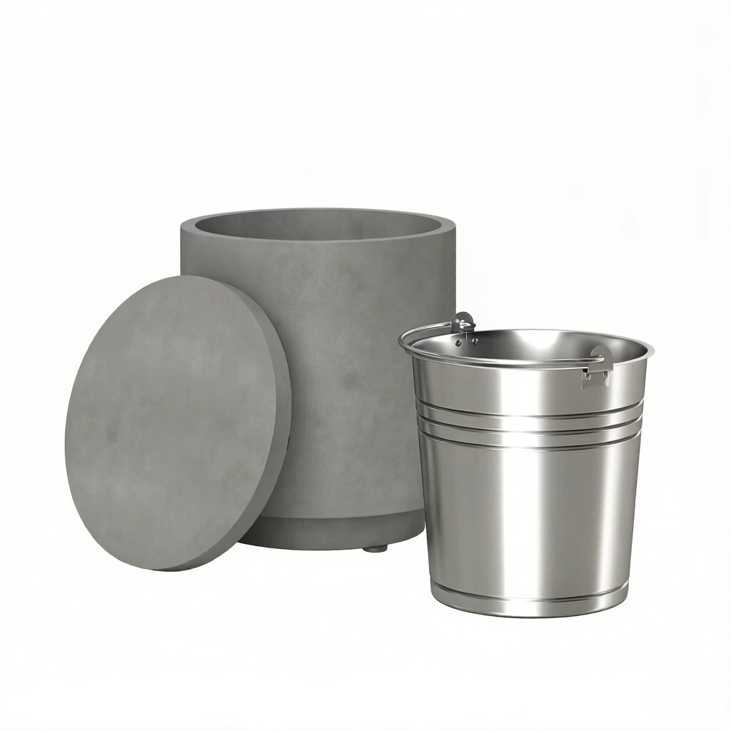 Portable Storage Box, Pool Ice Cooler, Cooler Side Table, Modern Balcony Table