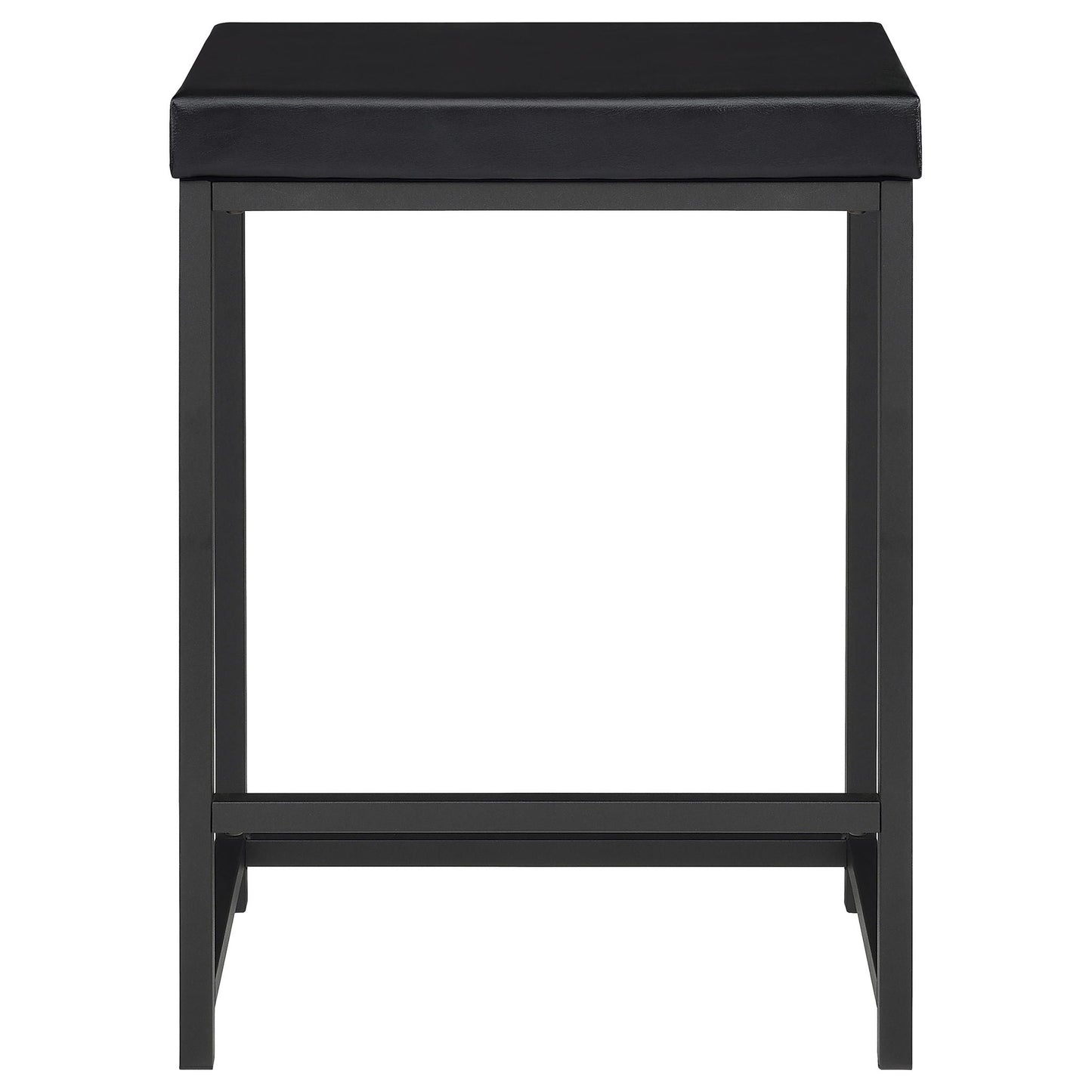 Klekner - 4 Piece Counter Height Table Set With Nesting Tables And Backless Stools - Charcoal