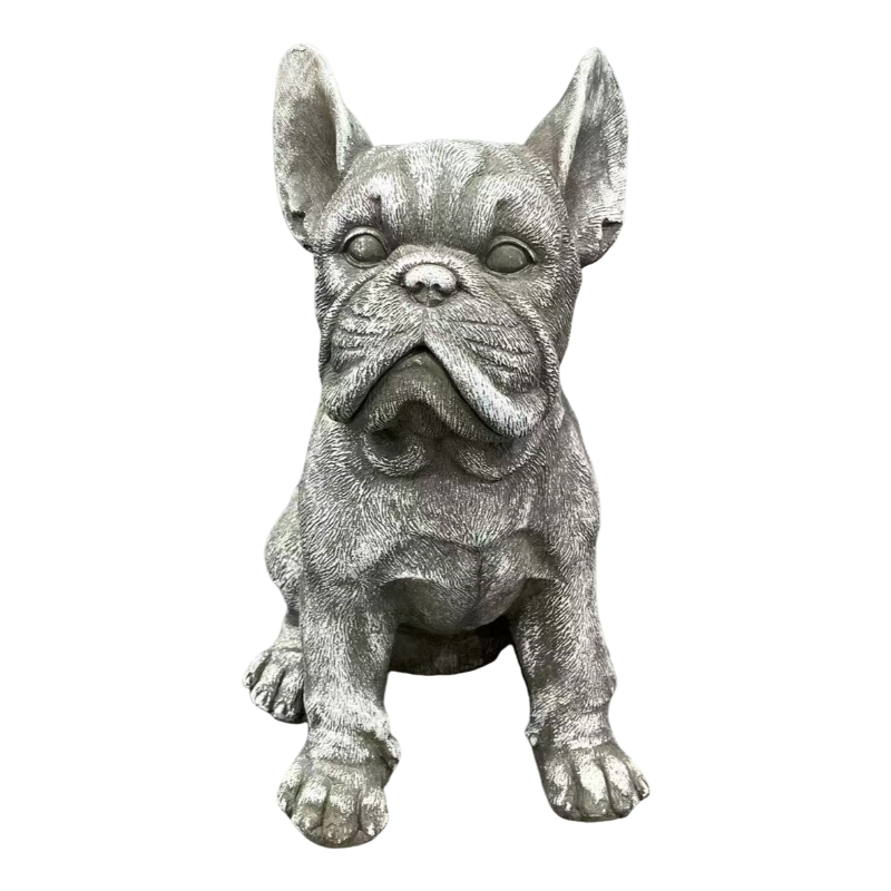 16" Outdoor Weatherproof French Bulldog Statue