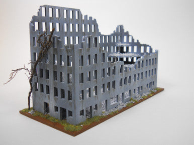 Ruined City Building (MDF) - 15MMDF267