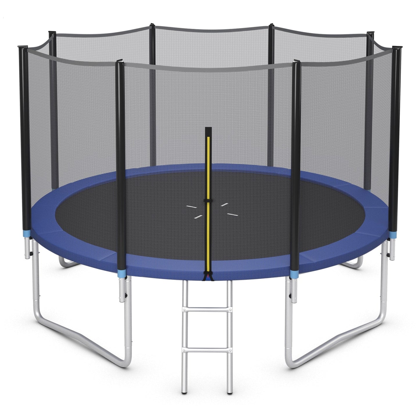 8/10/12/14/15/16 Feet Outdoor Trampoline Bounce Combo with Safety Closure Net Ladder-14 ft