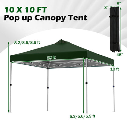 10 x 10 Feet Outdoor Commercial Pop up Canopy Tent