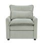 Modern Single Seat Accent Chair With Side Storage Pockets