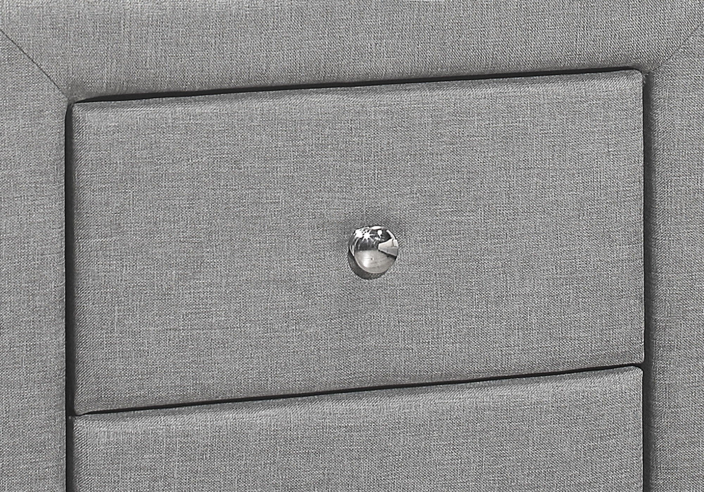 Nightstand With Storage Drawer, Upholstered, Transitional