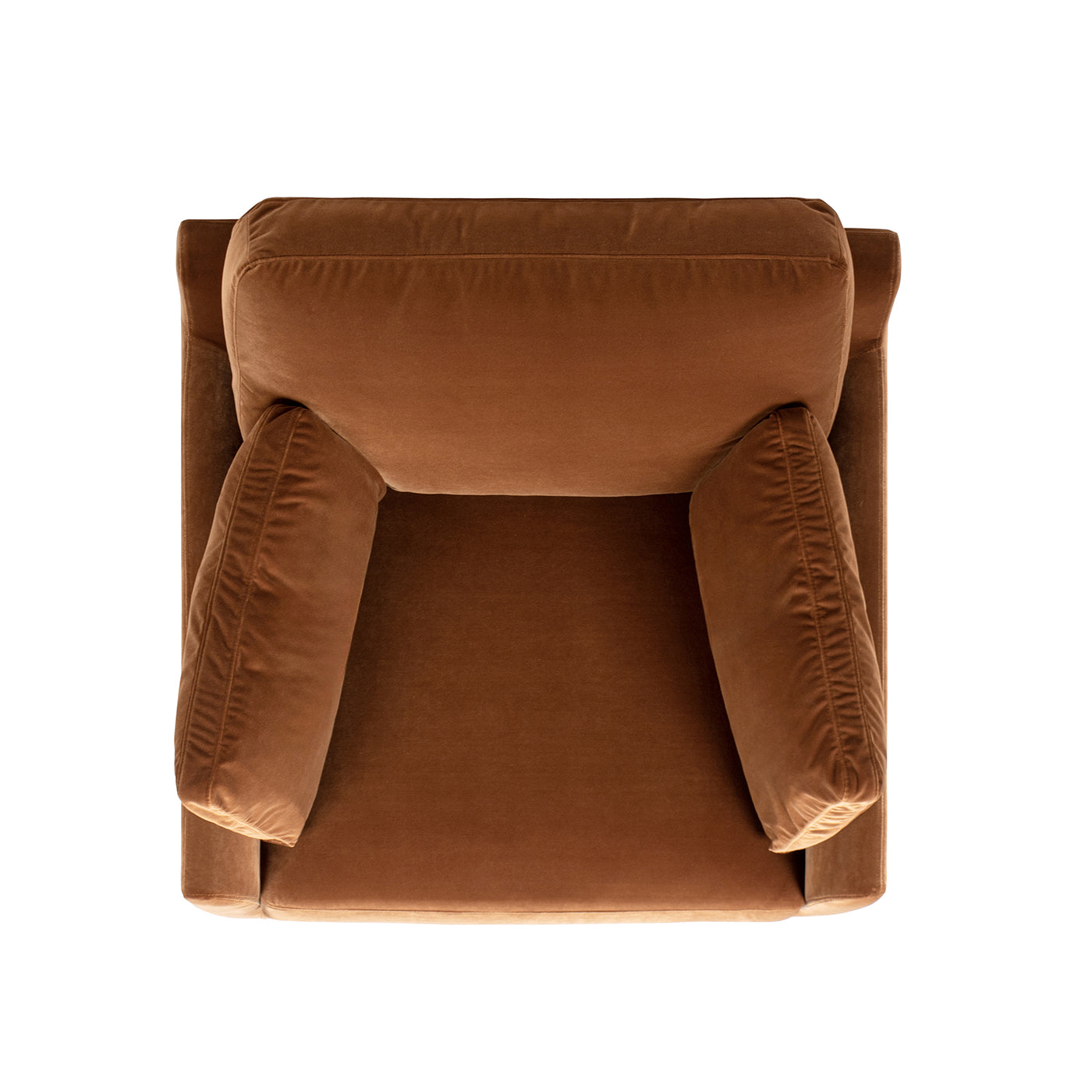 Pasadena 36" Wide Modern Farmhouse Accent Arm Chair, Burnt Orange Velvet