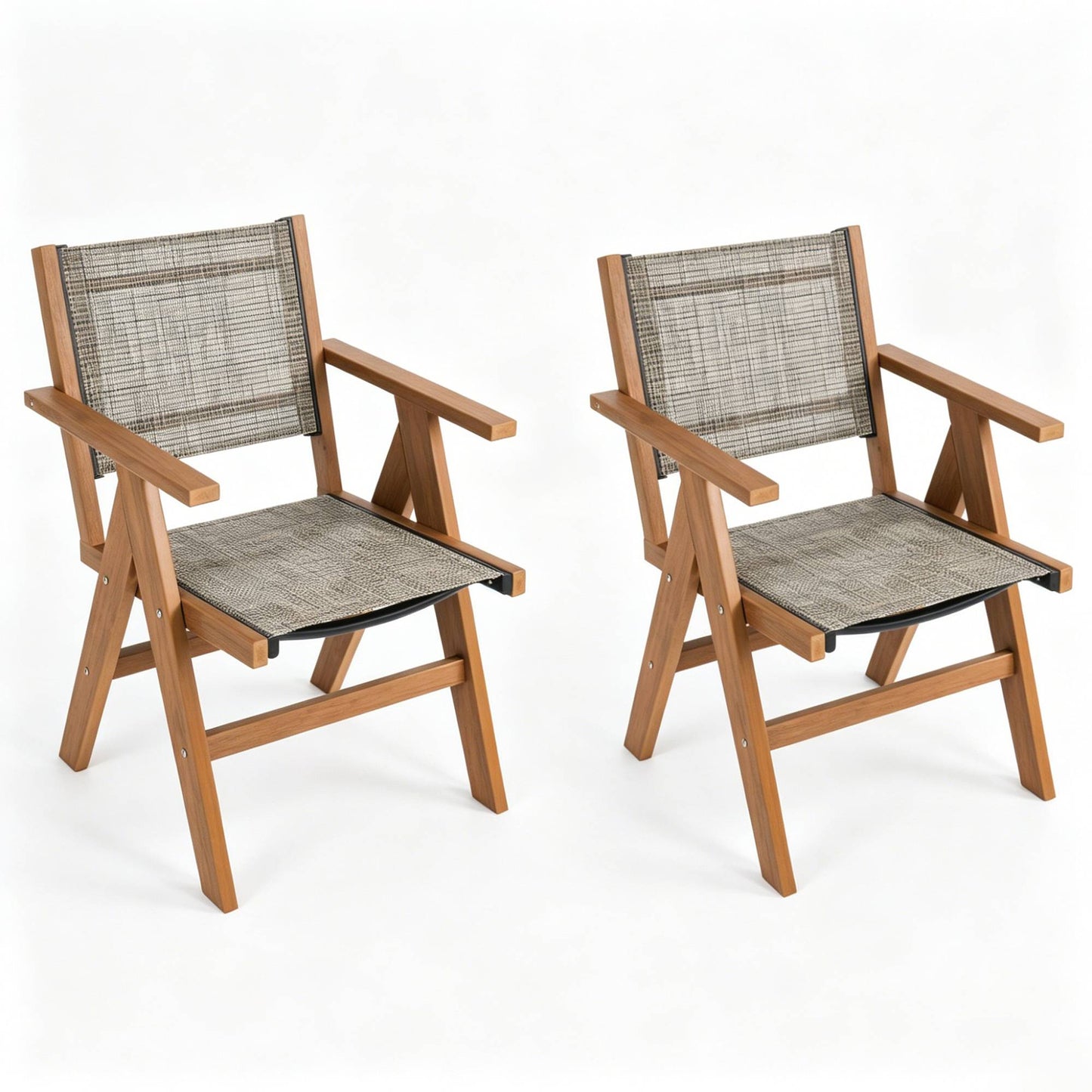 2 Piece HIPS Outdoor Dining Chair Perfect For Patio Meal Togethers & Garden Brunch Relaxation Moments