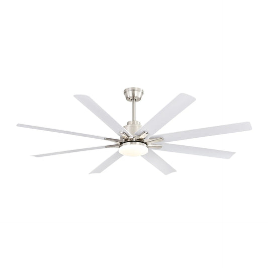 Ceiling Fan With Dimmable LED Light, 8 Blades, Reversible DC Motor, Remote Control
