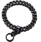 Two-tone Polished Gold Titanium Steel Necklace