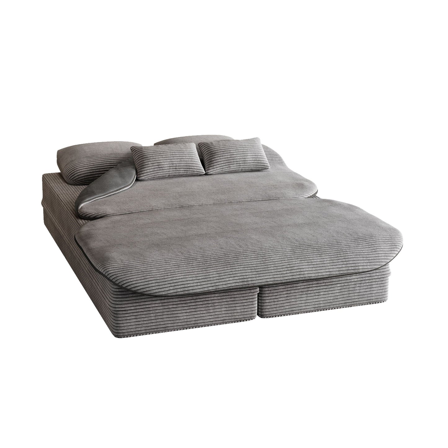 2 In 1 Foldable Sofa Bed With Multi Functional Blanket