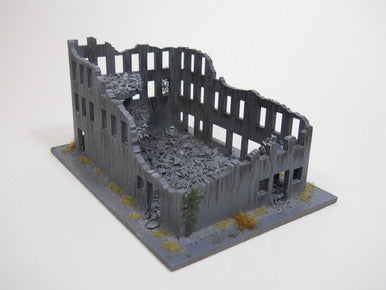 Ruined City Building (Wood) - 15MMDF261