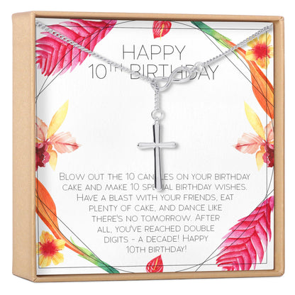 10th Birthday Gift Necklace, Multiple Styles