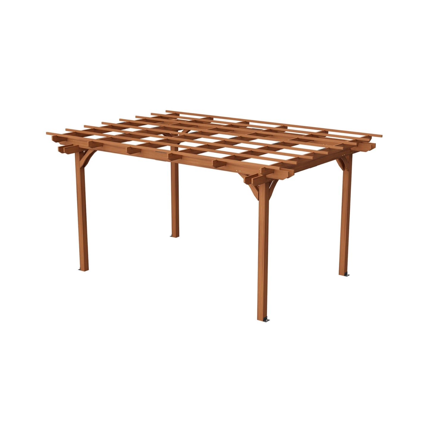 [10X12FT] Alora Premium Extra Large Outdoor Weather-Resistant Wooden Grape Pergola (SAK16278)