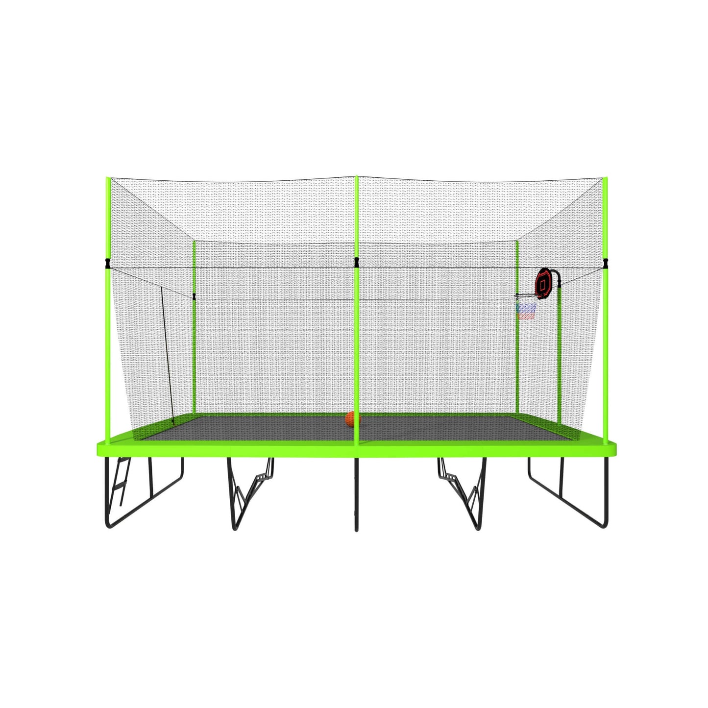 [10X17FT] Large Rectangular Trampoline With Basketball Hoop And Ladder (SAK17482)