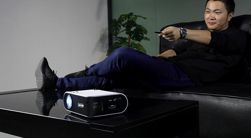 Lumixia Portable Full HD 1080p Smart Projector | Wireless WiFi Same Screen Mirroring | Compatible with iOS, Android, Laptops & Gaming Consoles