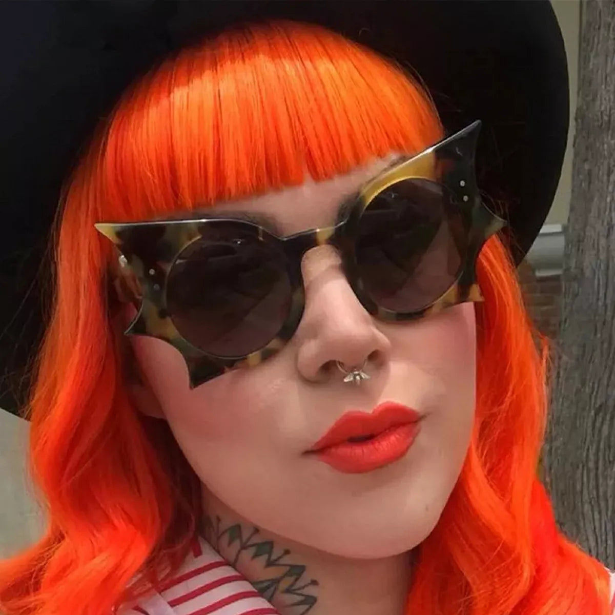 Bat-Wing Shaped Gothic Sunglasses