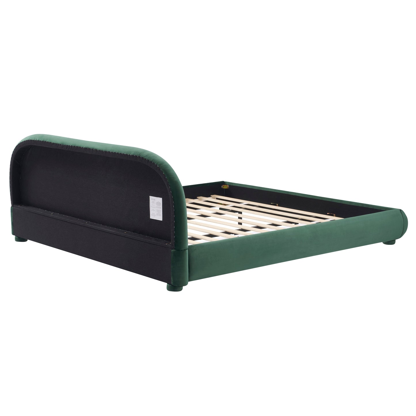 Dark Green Velvet Bed Frame
