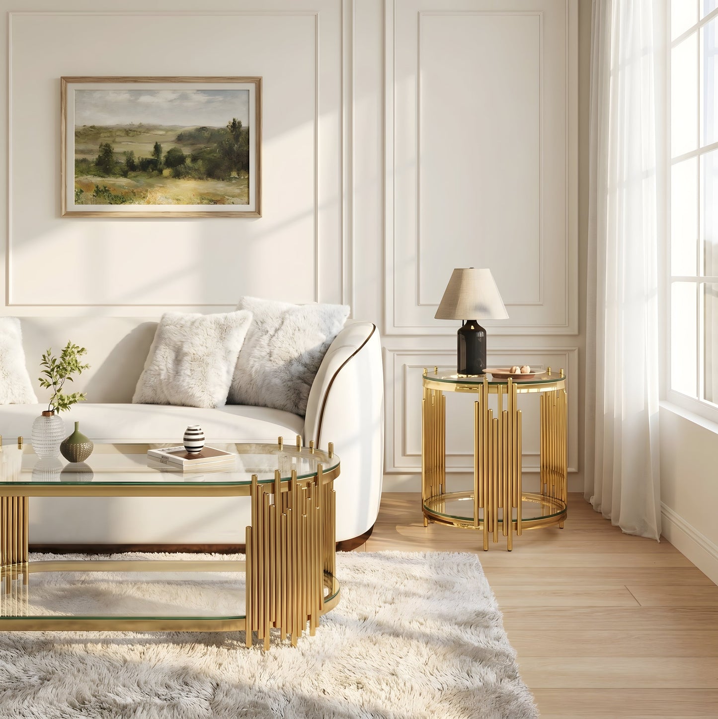 Modern Luxury Coffee Table and Side Table Set
