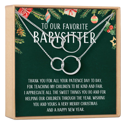 Christmas Gift for Babysitter Necklace, Multiple Styles