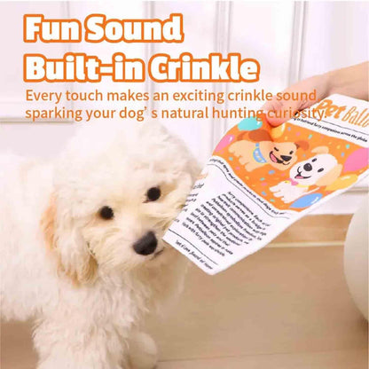 2-Pack Indestructible Newspaper Dog Toy, Creaks Newspaper Squeaker Toy For Dogs, Interactive Crinkle Dog Toy, Durable Washable Bite-Resistant Pet Toys For Small Medium Dogs Poodle Teddy
