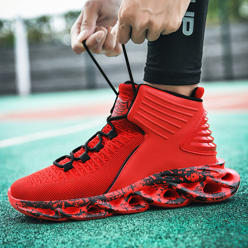 New Red Sporty Basketball Shoes NON SLIP MEN Shoes