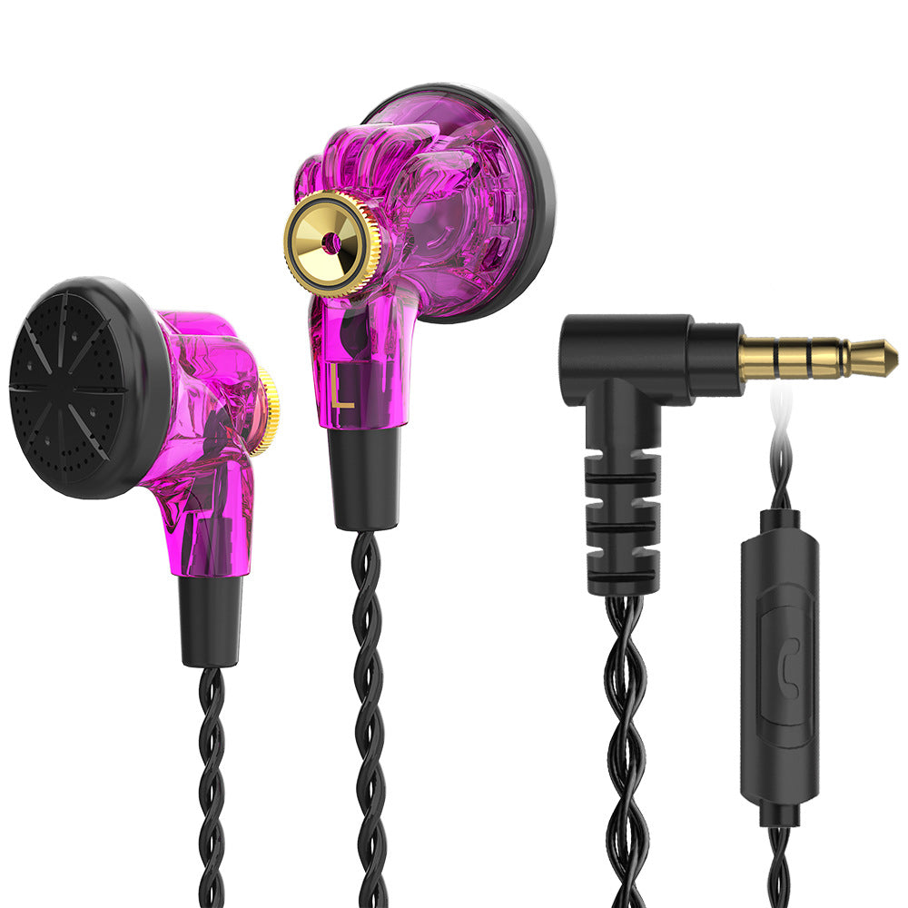 Wired Music Headset Flat Head Earbuds Computer Mobile Phone Universal