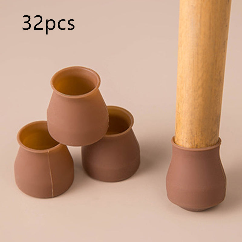 Durable Anti-Slip Silicone Table Chair Foot Mats for Floor Protection
