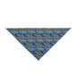 Sunlit Reef Mosaic with Golden Fish Shoals - Pet Bandana Pet Zen