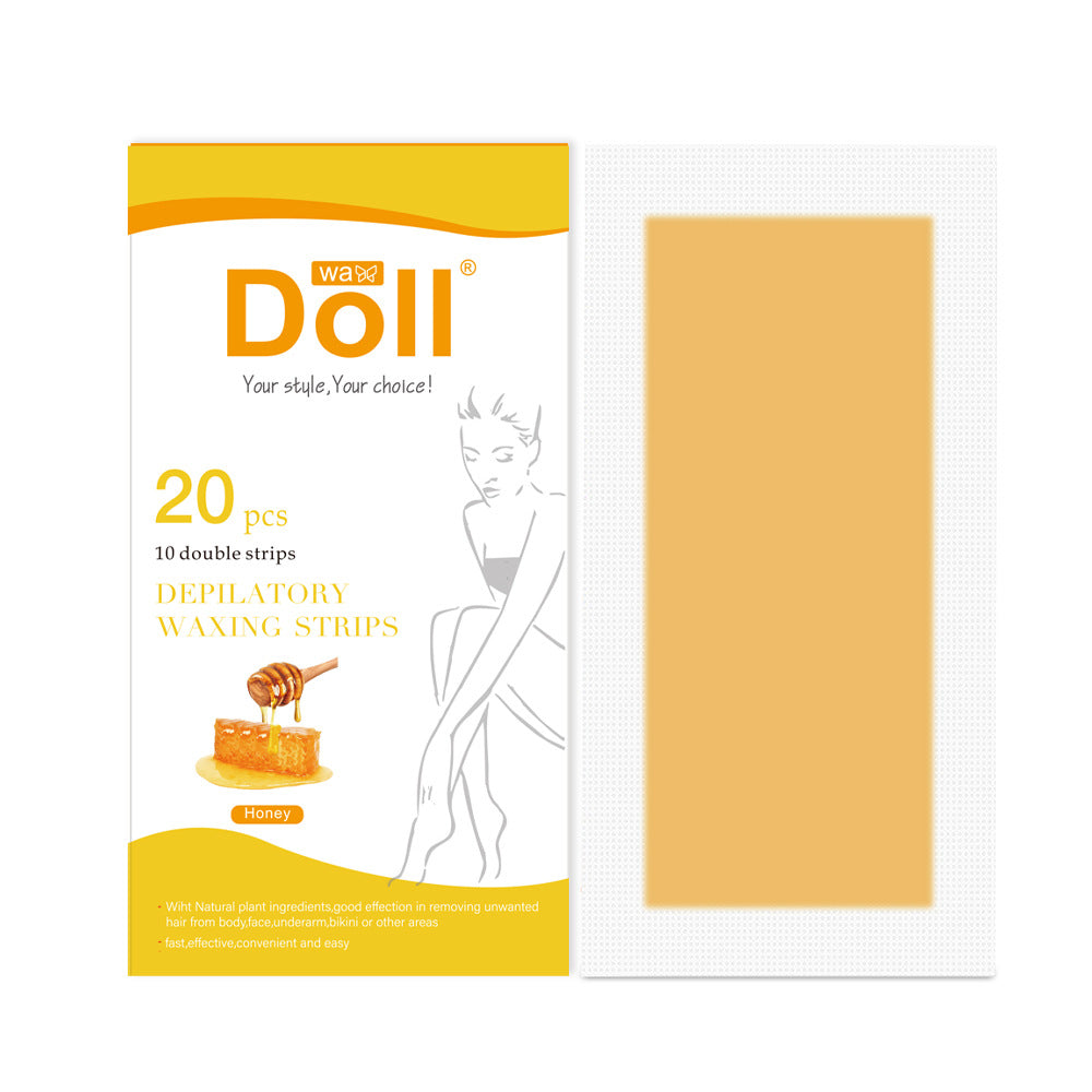Non-woven depilatory wax paper