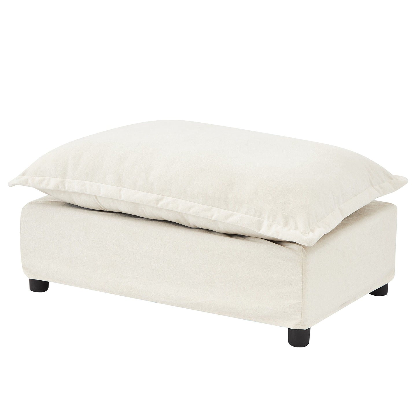Modern Armchair Sofa With Movable Ottoman