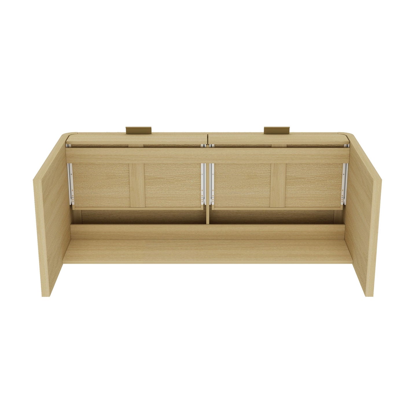 Grace - Office Desk With 2 Drawers - Oak