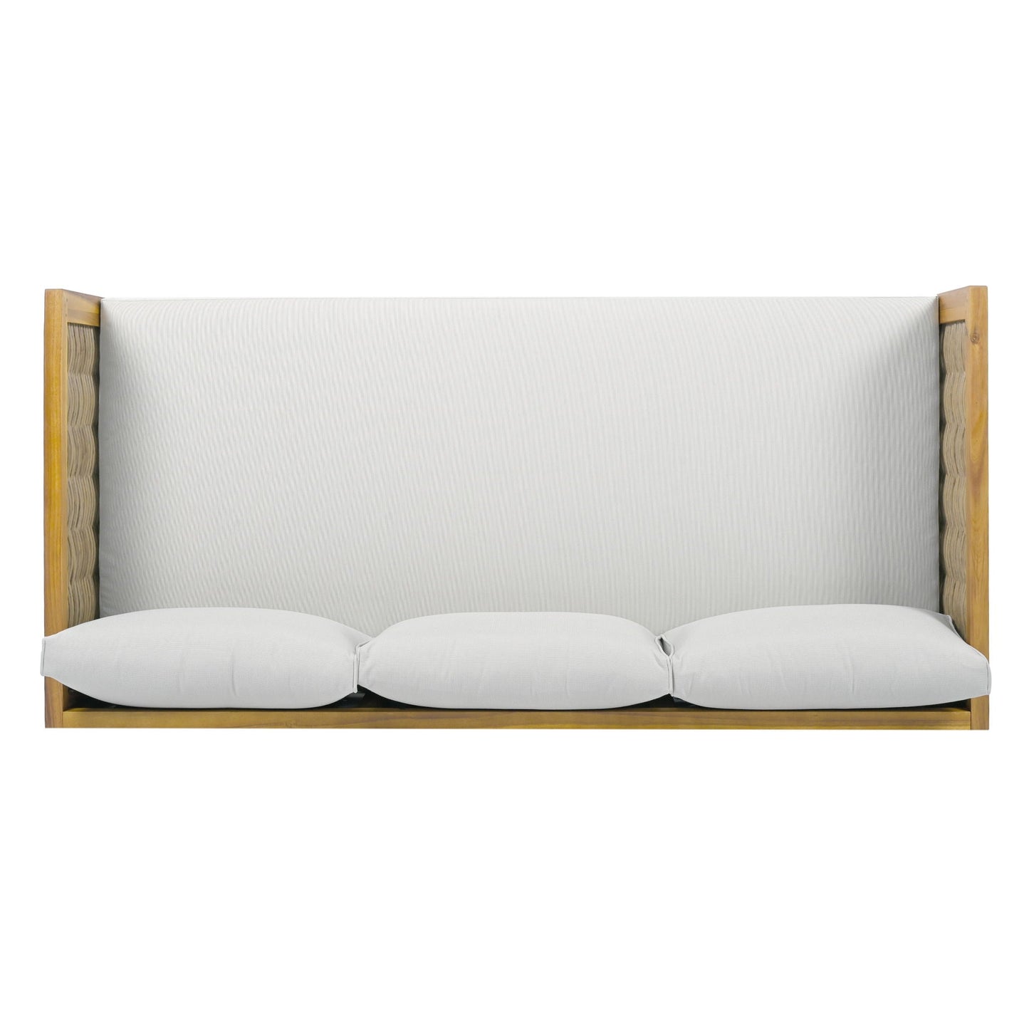 Claremont 3 Seater Daybed Teak Acacia Wood Water Resistant Cushions