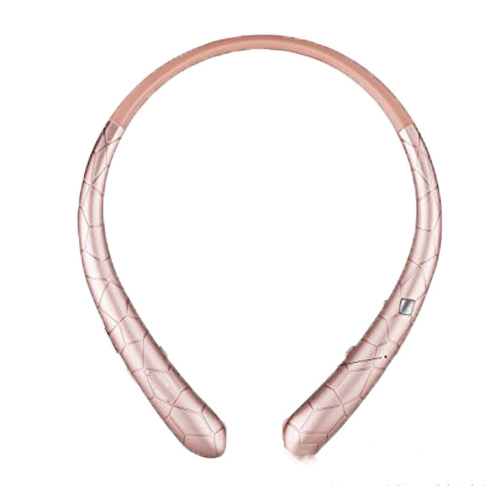 Sports Bluetooth Neckband Headphones with Retractable Wire for Handsfree Calls and Stereo Sound