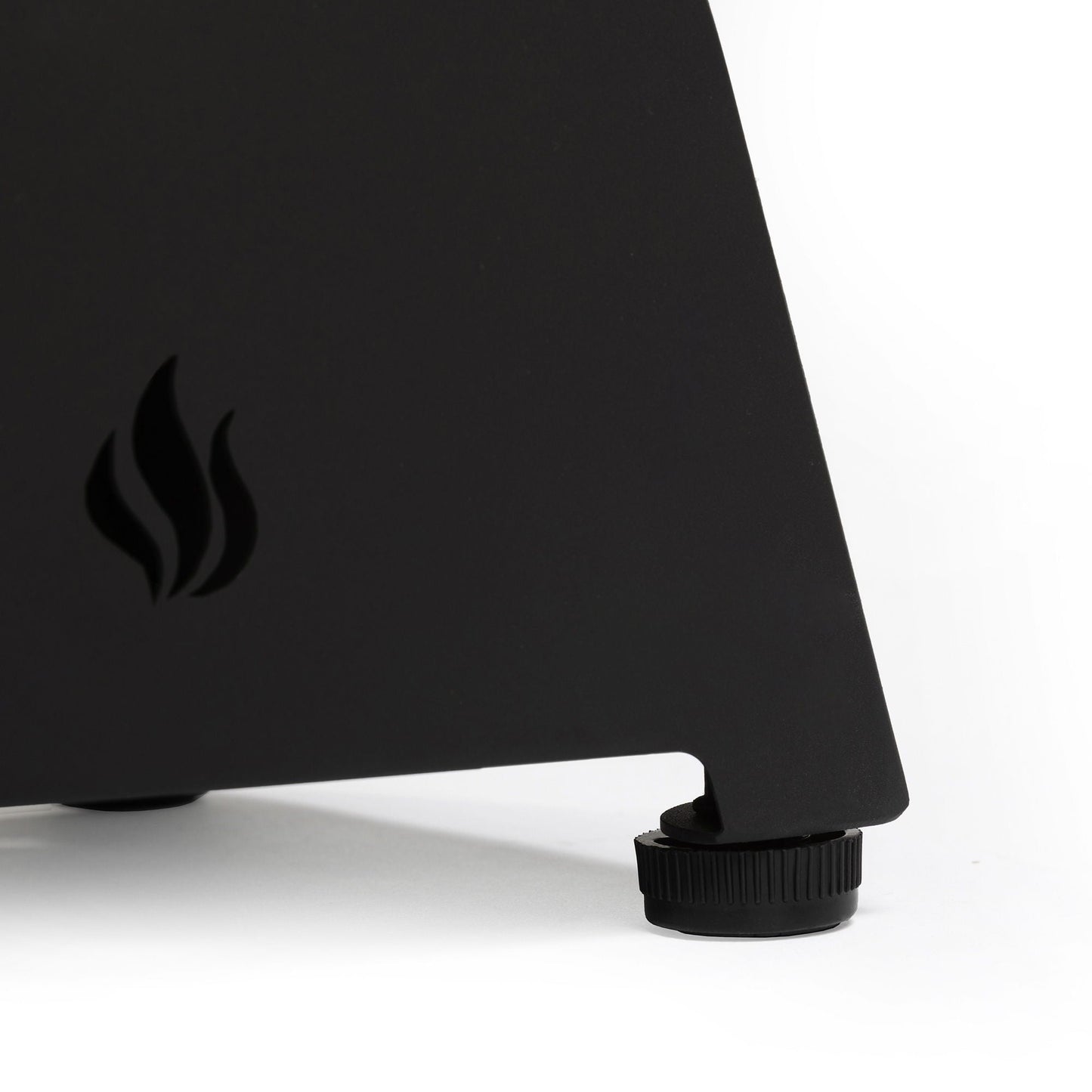 Tabletop, Propane Gas Fire Pit With Quick Connect Joint, Glass Wind Guard And Lava Rock, Outdoor, Portable - Black