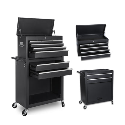8-Drawer Rolling Tool Storage Cabinet with Detachable Top